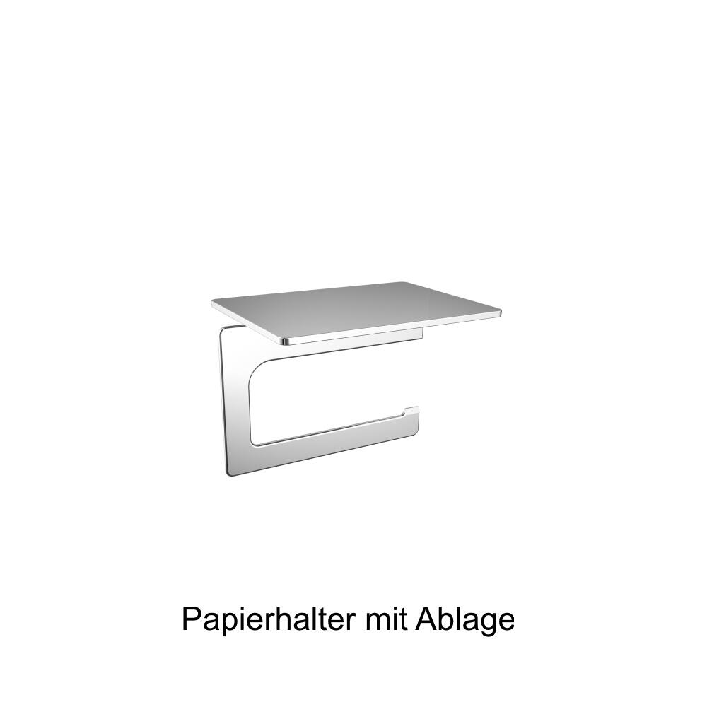 Emco art Toiletten-Papierhalter mit Ablage
